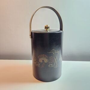 Vintage 60s 70s Couroc of Monterey Mushroom Ice Bar Bucket. 